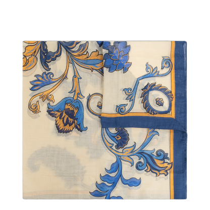 Paisley Pattern Silk Blend Scarf
