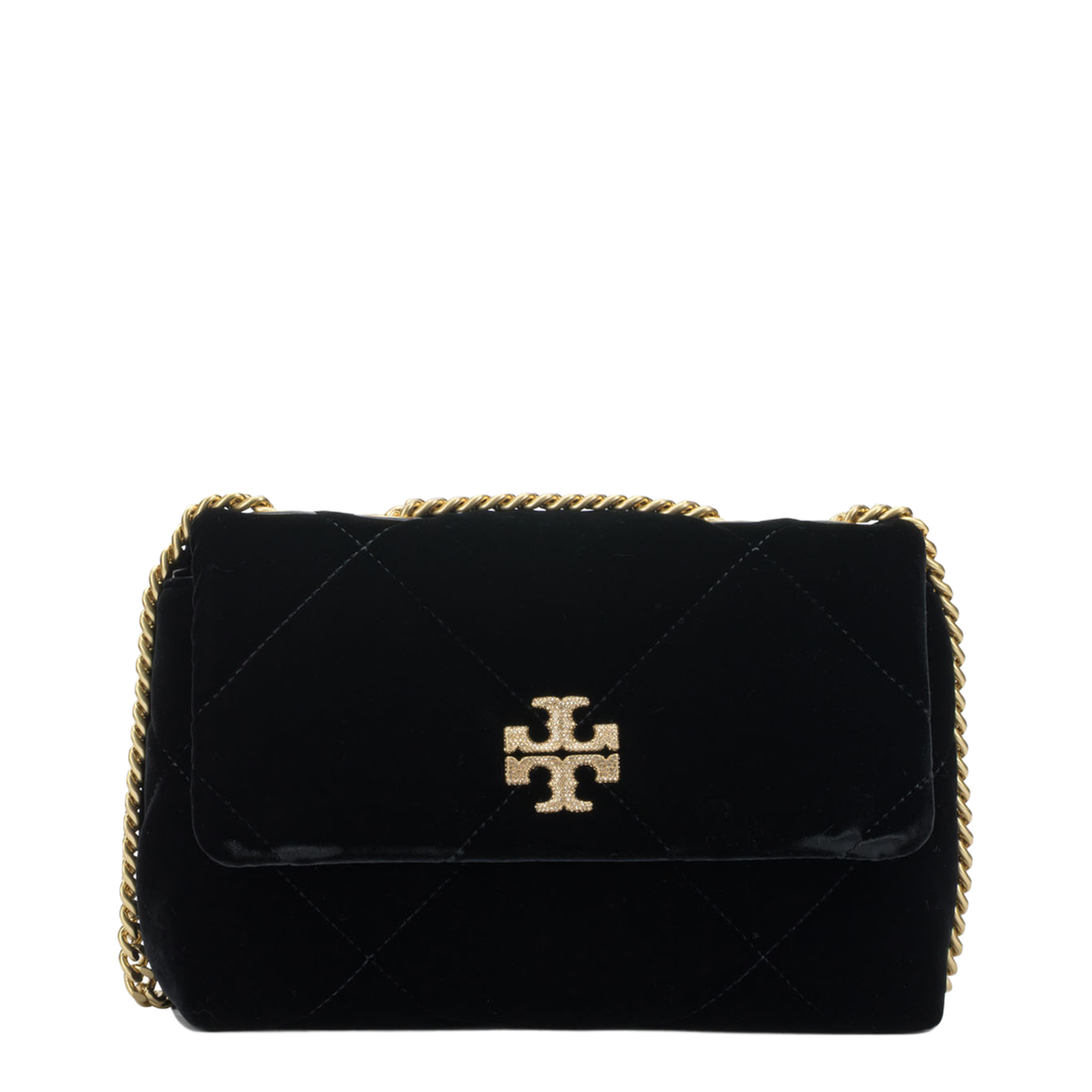 Diamond Quilt Velvet Small Bag