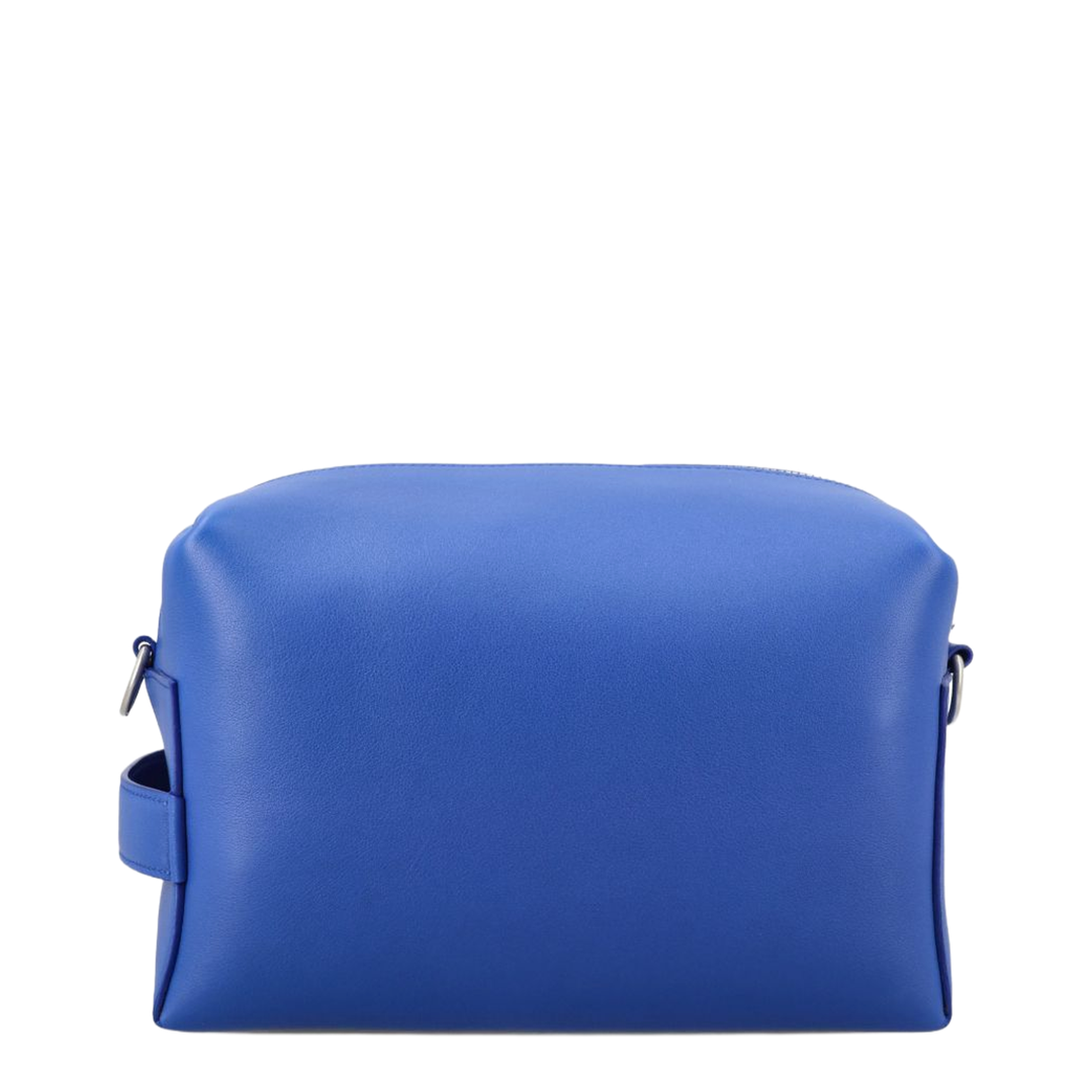 Take Away Messenger Leather Crossbody Bag - Blue