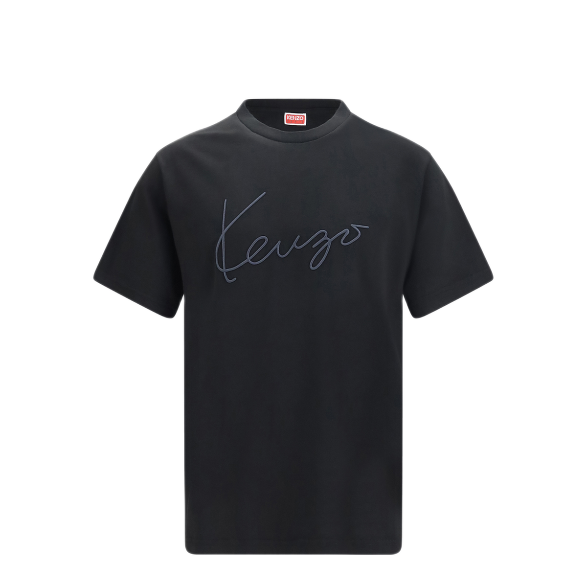 MAYFEYR - Kenzo - Embroidered Signature Cotton T Shirt - FG65TS2864SG99J