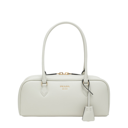 MAYFEYR - Prada - Shoulder Bag In White Leather - 1BB170OOO2CYSF0PG7