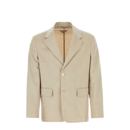 MAYFEYR - Prada - Melange Sand Cashmere Blazer - UGM250SOOO1YEFF0627