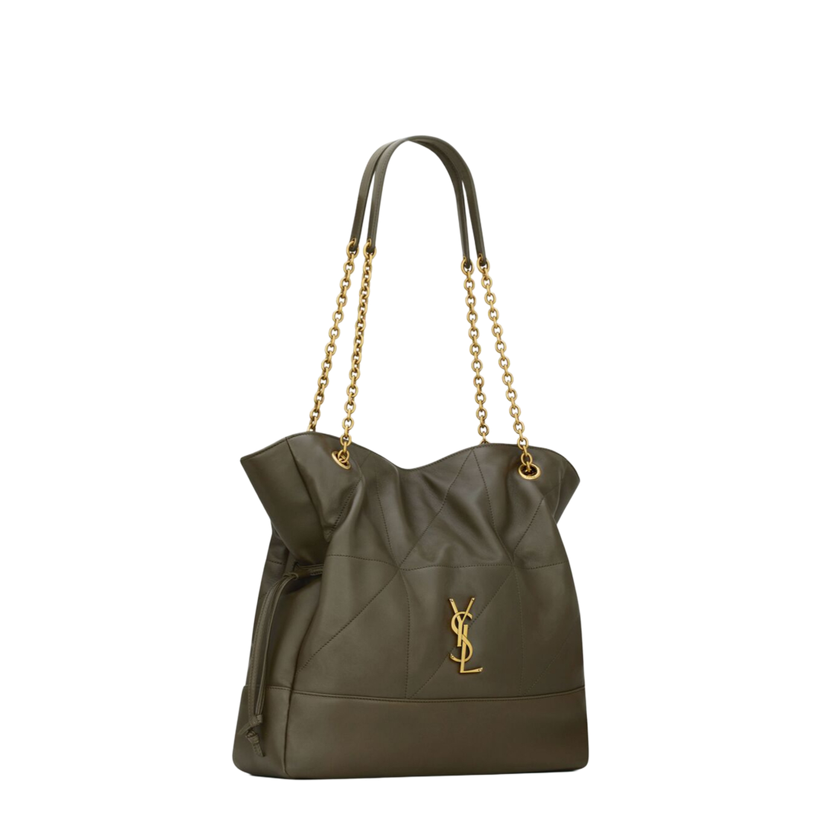 Jamie Small Leather Bucket Bags - Green