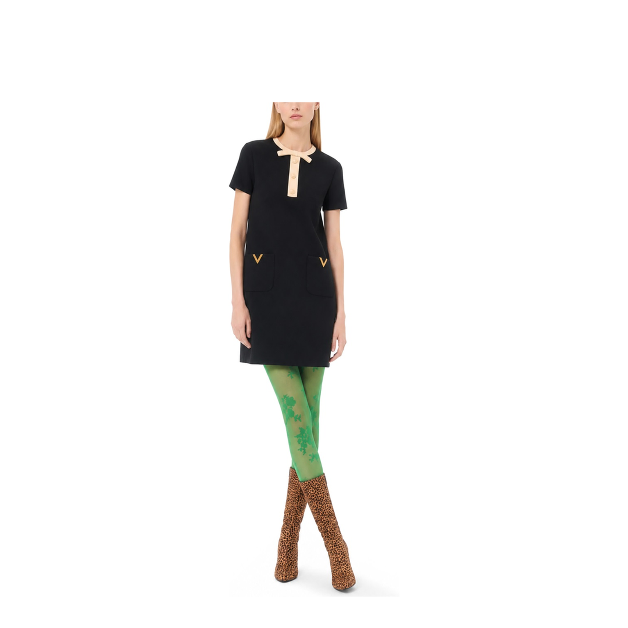 Wool and Silk Mini Dress