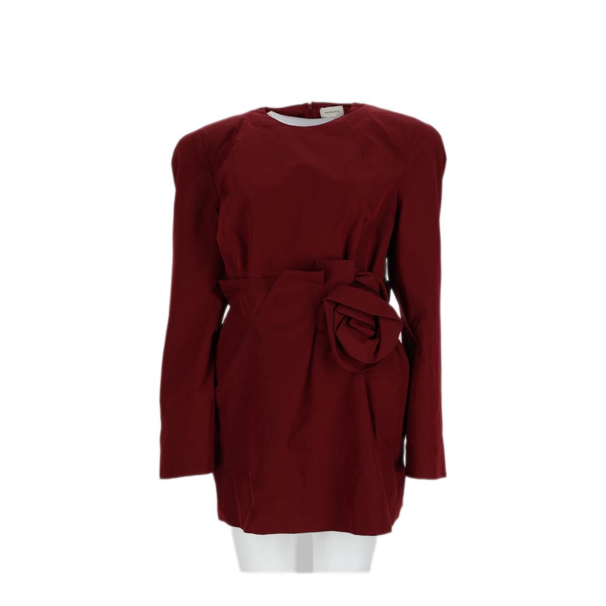 Bordeaux Cotton Silk Dress