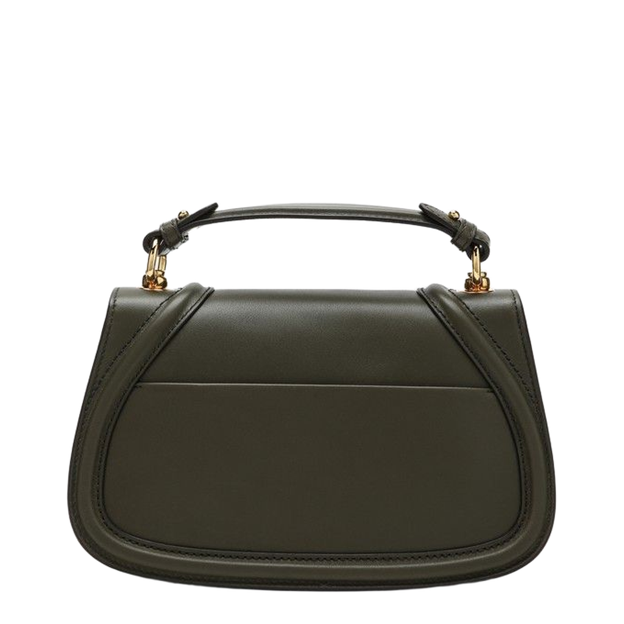 Blondie Medium Top Handle Bag in Forest Green Leather