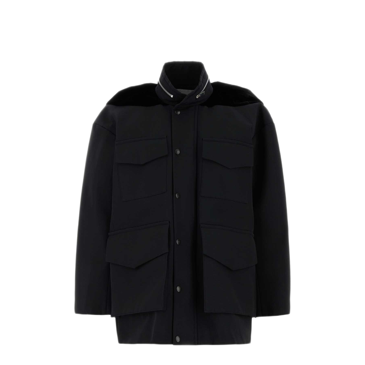 MAYFEYR - Sacai - Grosgrain Bonding X Velvet Blouson - 2407498001