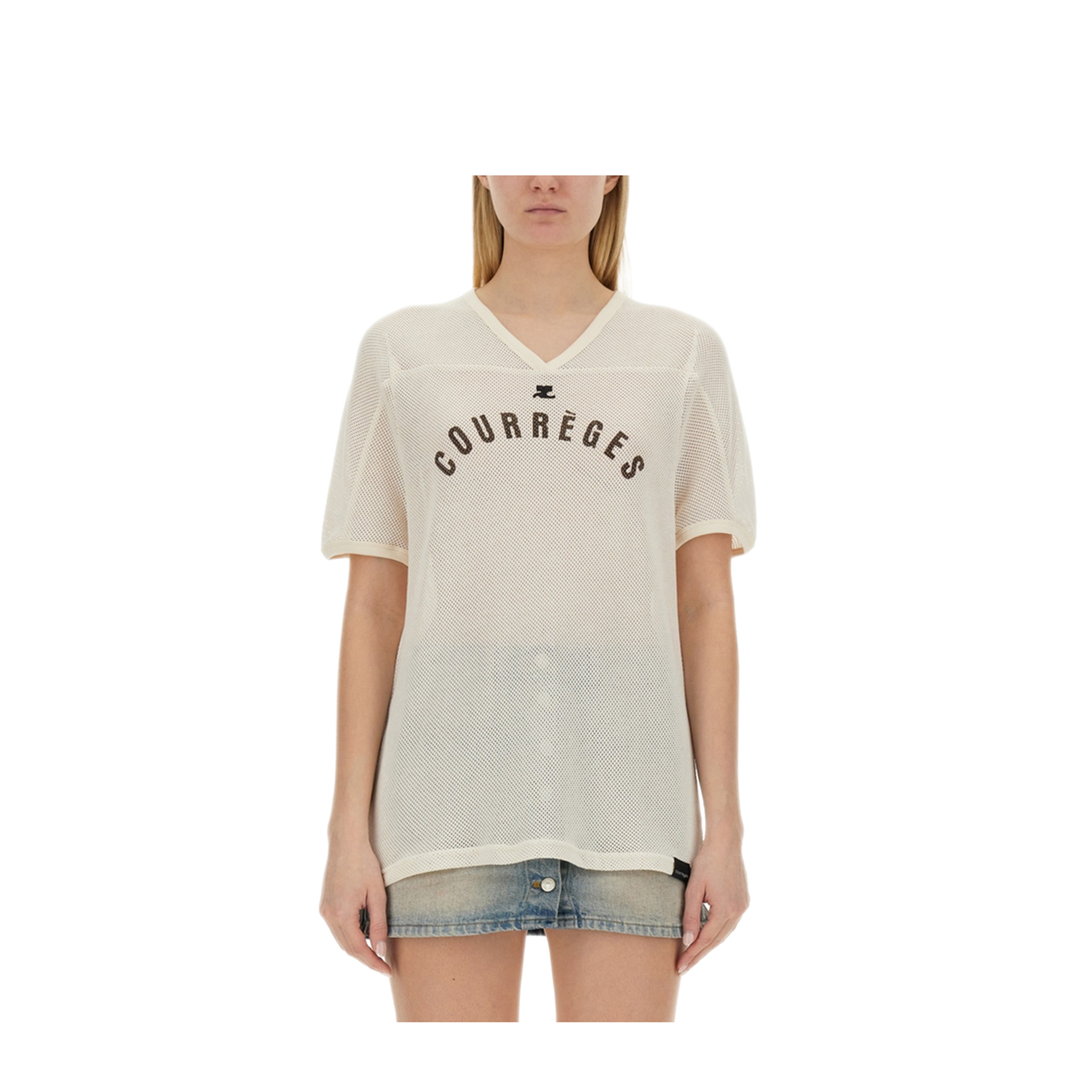 MAYFEYR - Courreges - T Shirt With Logo - 124JTS113JS00941003