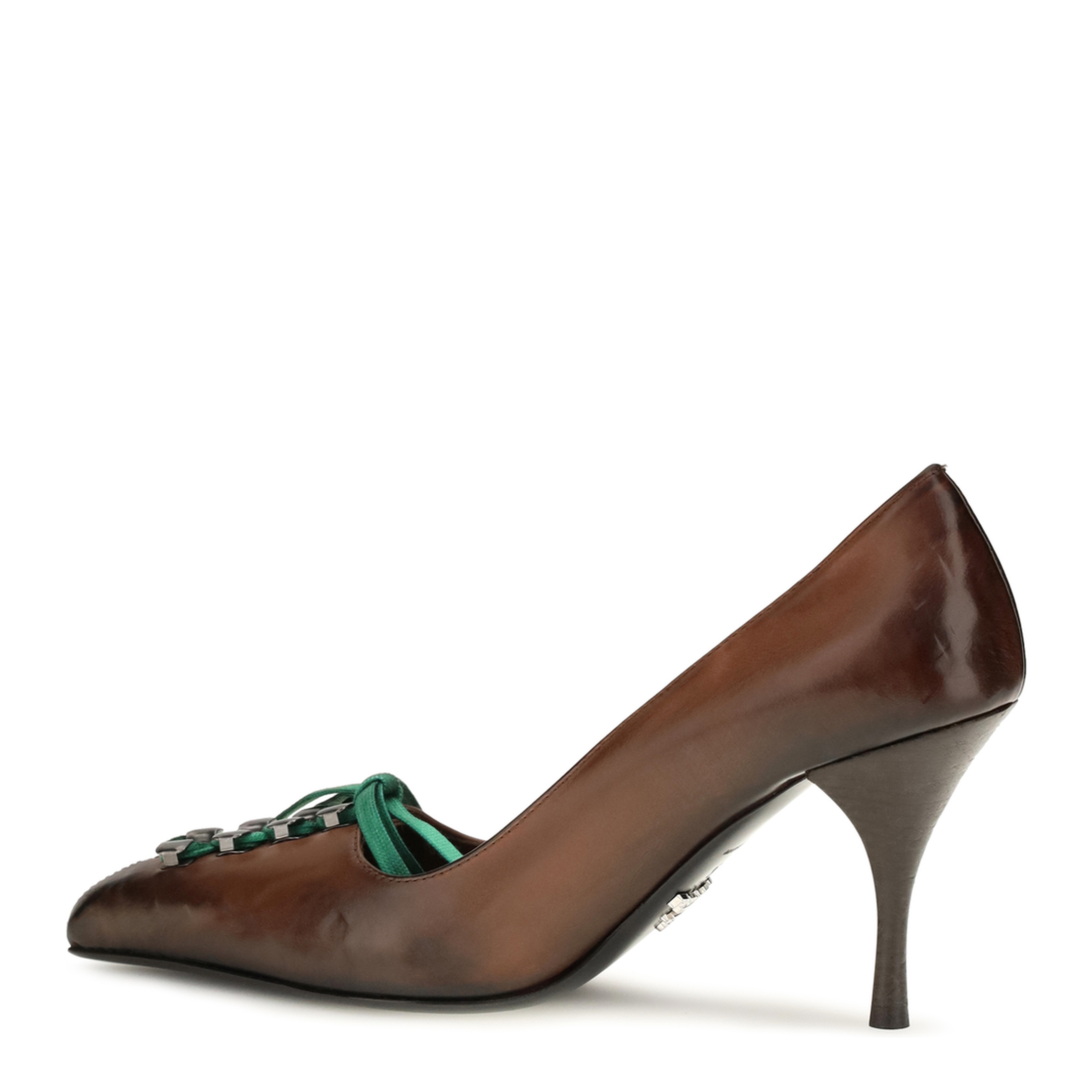MAYFEYR - Prada - Leather Lace-Up Pumps - 1I612OFA085V69