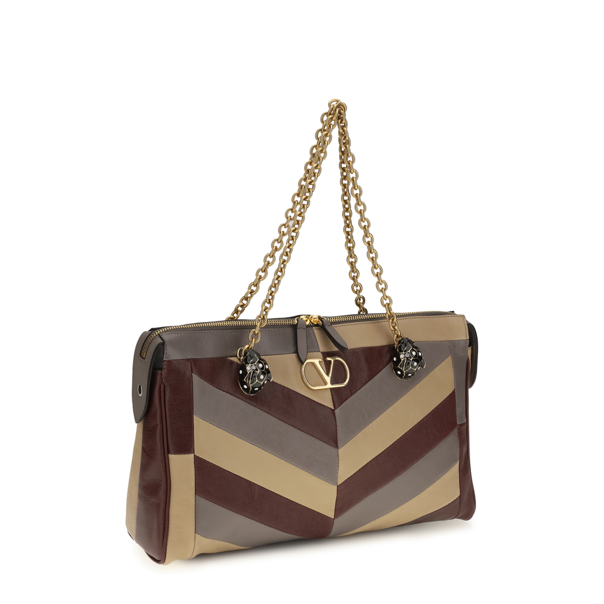 MAYFEYR - Valentino - Medium Panthea Chevron Nappa Shoulder Bag - 9W0B0S70JEL1M7