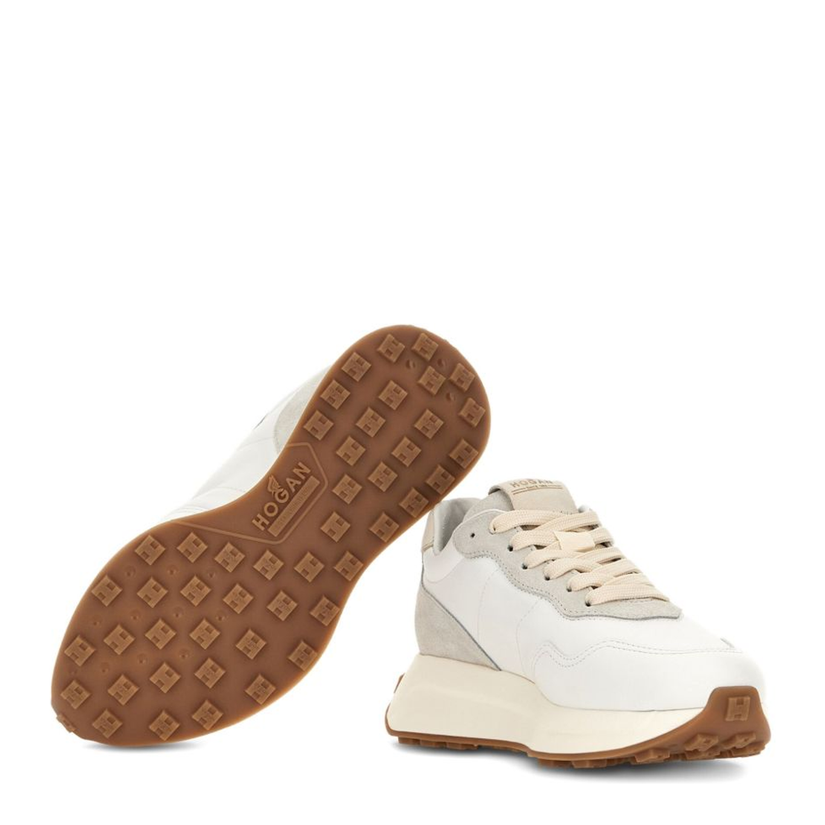 Sneakers White Grey Beige