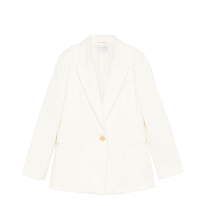 Cotton Single-Breasted Blazer Jacket