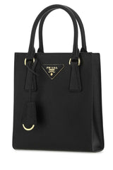 Vertical Small Top Handle Bag, Gold Hardware