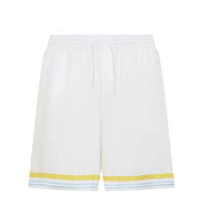 MAYFEYR - Casablanca - Flower Court Icon Shorts - MSS26TR39909WHITE