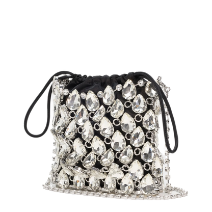 MAYFEYR - Self Portrait - Mini Metal Mesh Bag With Crystals - SS26310SLSILVER