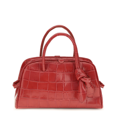 Calf Leather Handbag - Red