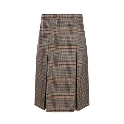 Wool and Cashmere Midi Skirt