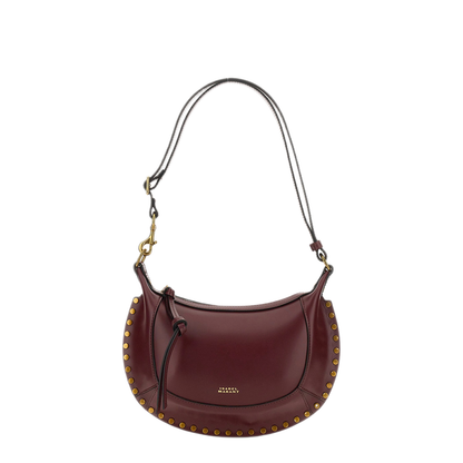 Oskan Moon Calfskin Shoulder Bag - Burgundy