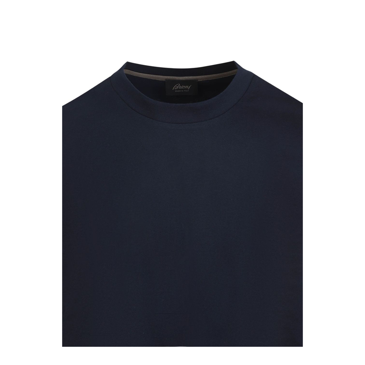 MAYFEYR - Brioni - Navy Blue Crew Neck T Shirt - UJSY0LOD6204100