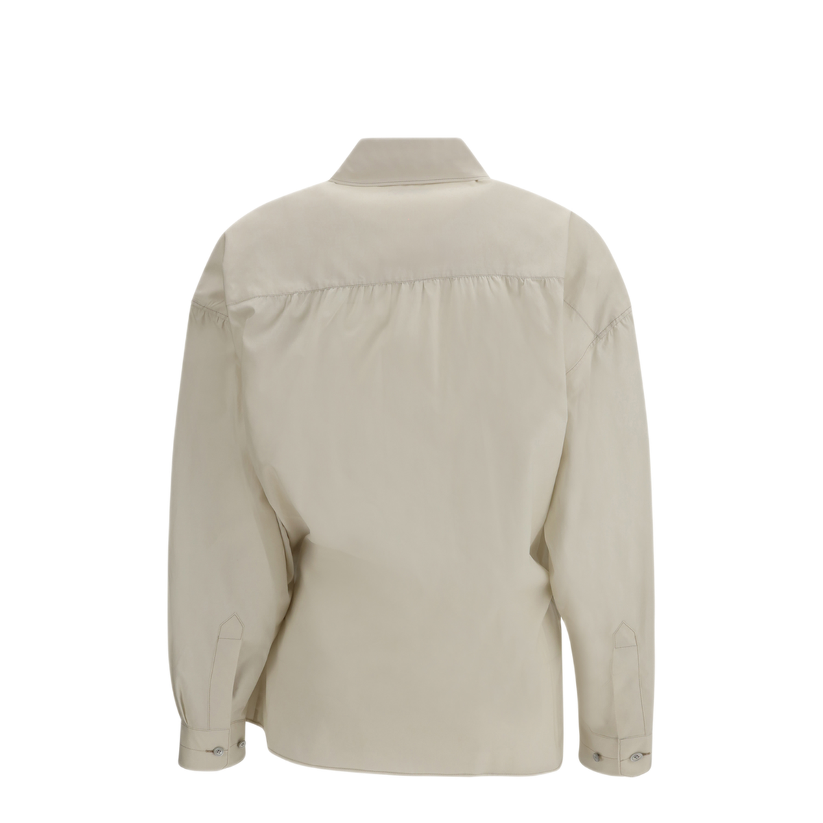 Straight Collar Twisted Shirt