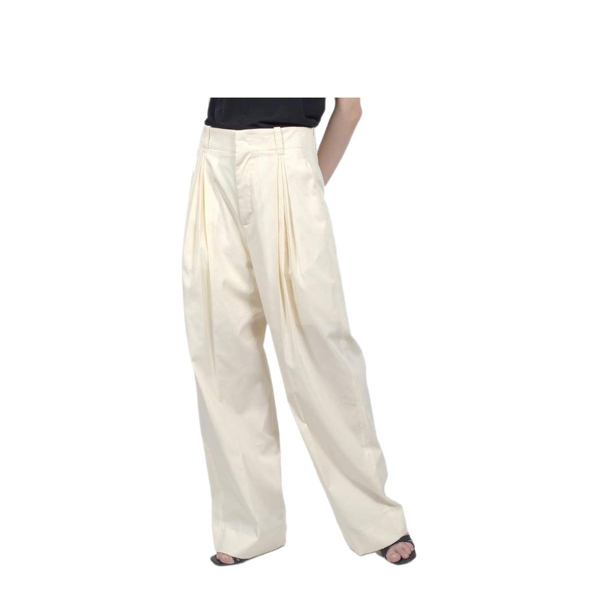 MAYFEYR - Bottega Veneta - Trousers Ivory - 793118V3Y607098