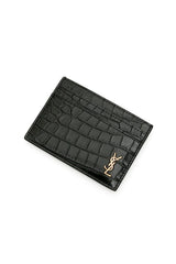 Croc-Embossed Cardholder