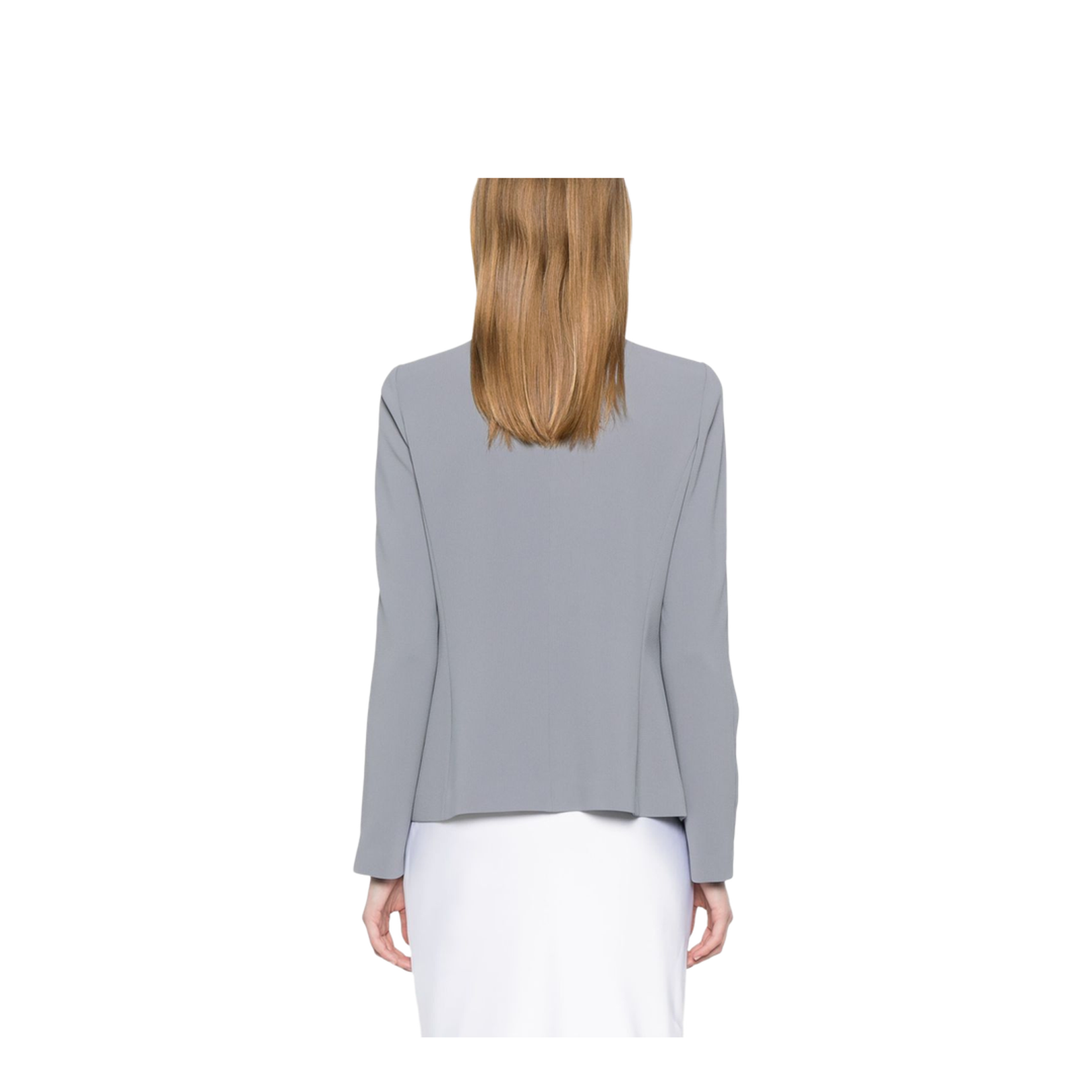 Jacket in Pleated Fluid Armure Fabric
