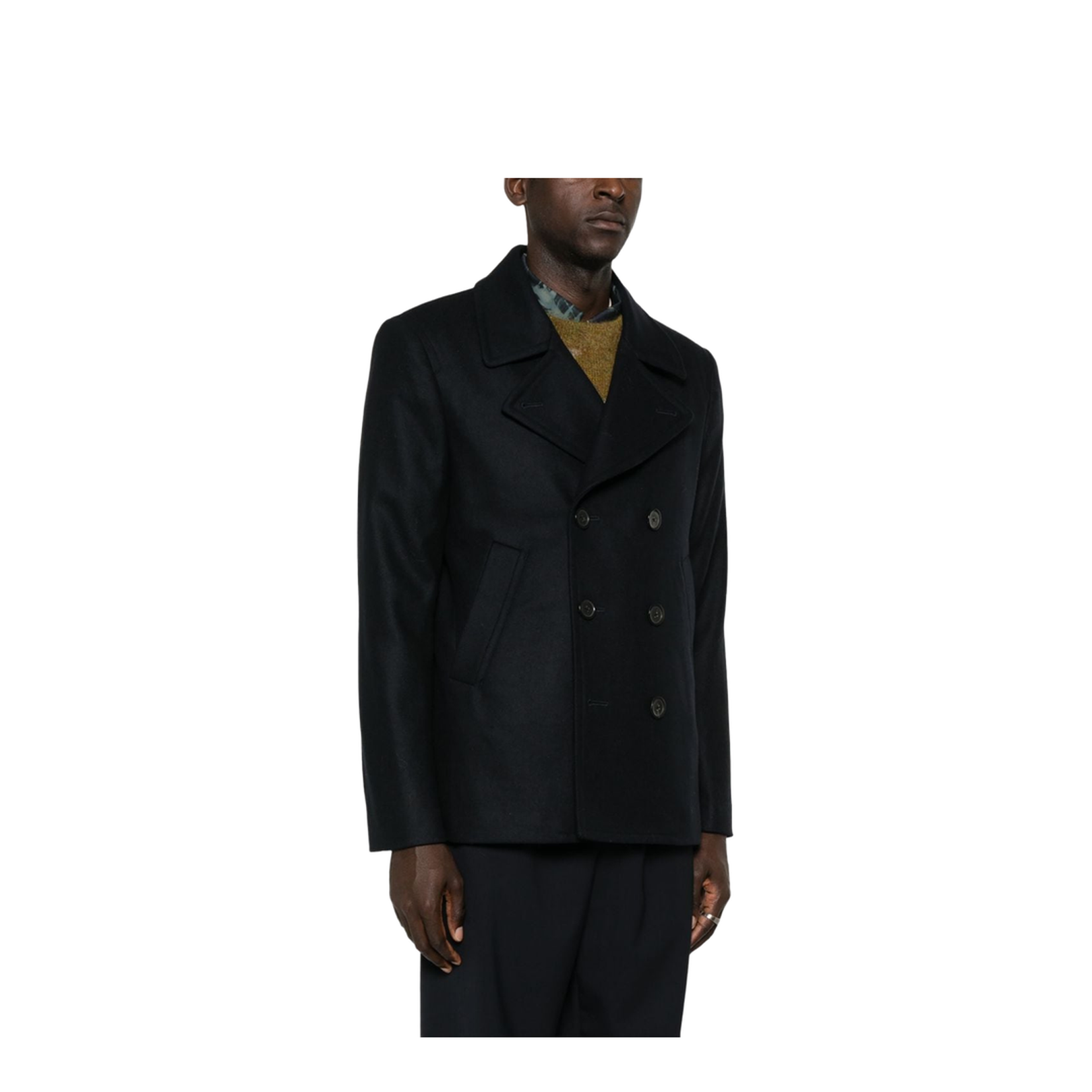 Wool Double-Breasted Coat