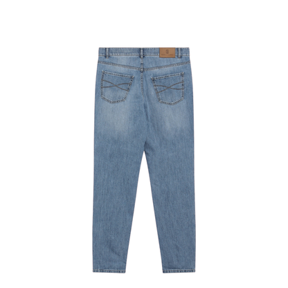 MAYFEYR - Brunello Cucinelli - Traditional-Fit Five-Pocket Jeans In Light Blue Denim - M0Z37D3210DEC1470