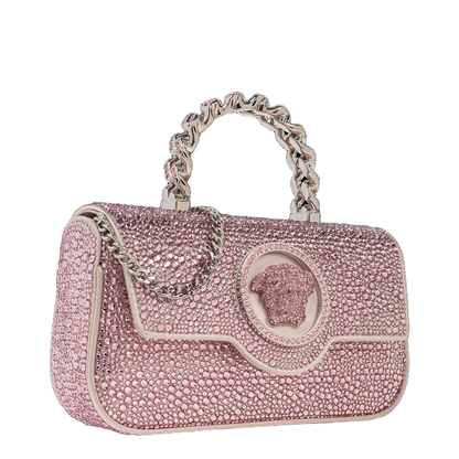 Embellished Satin La Medusa Handbag