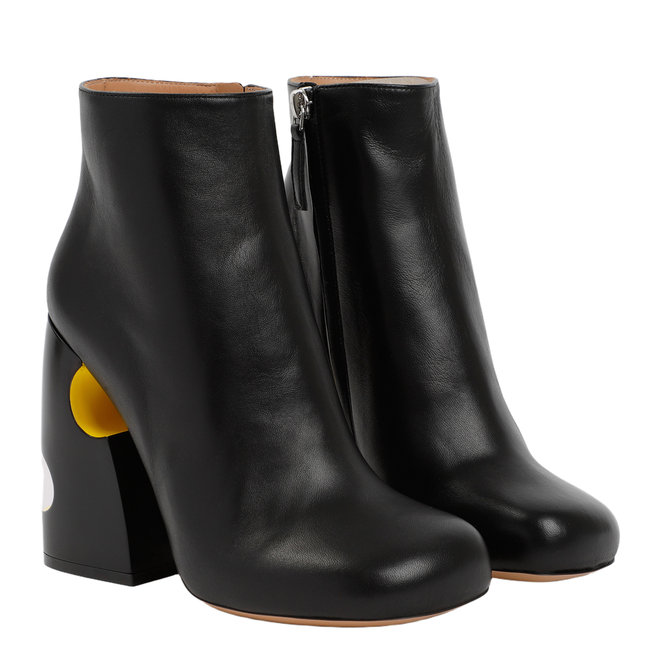 MAYFEYR - Off-White - Pop Bulky Nappa Ankle Boot - OWID030S23LEA001