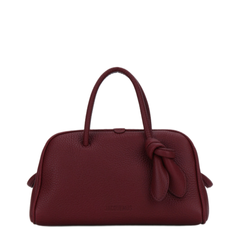Le Petit Turismo Small Calf Leather Top Handle Bag - Burgundy