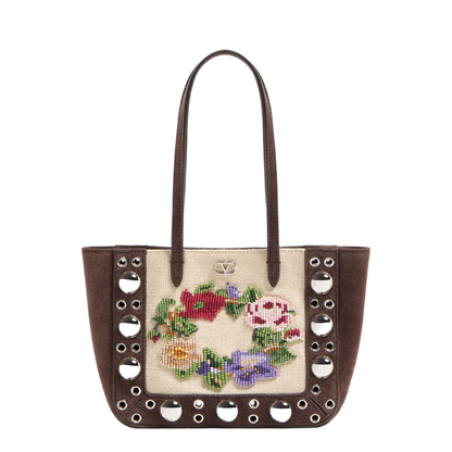 Brown Suede Nellcã'te Shoulder Bag