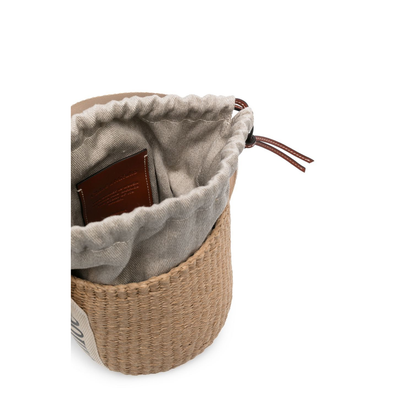 Small Woody Basket in Natural Fibers