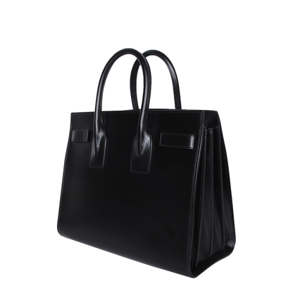 Sac de Jour Small Leather Top Handle Bags - Black