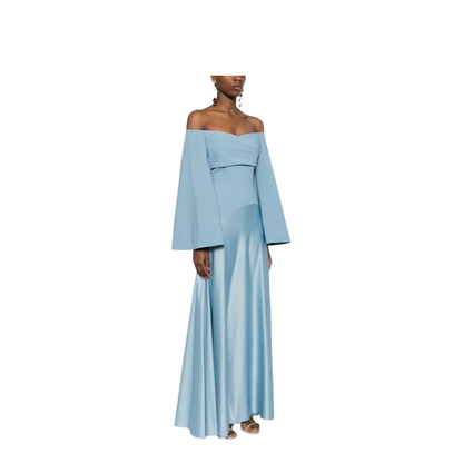 MAYFEYR - Solace London - Clear Blue Dresses - OS39001SLATEBLUE