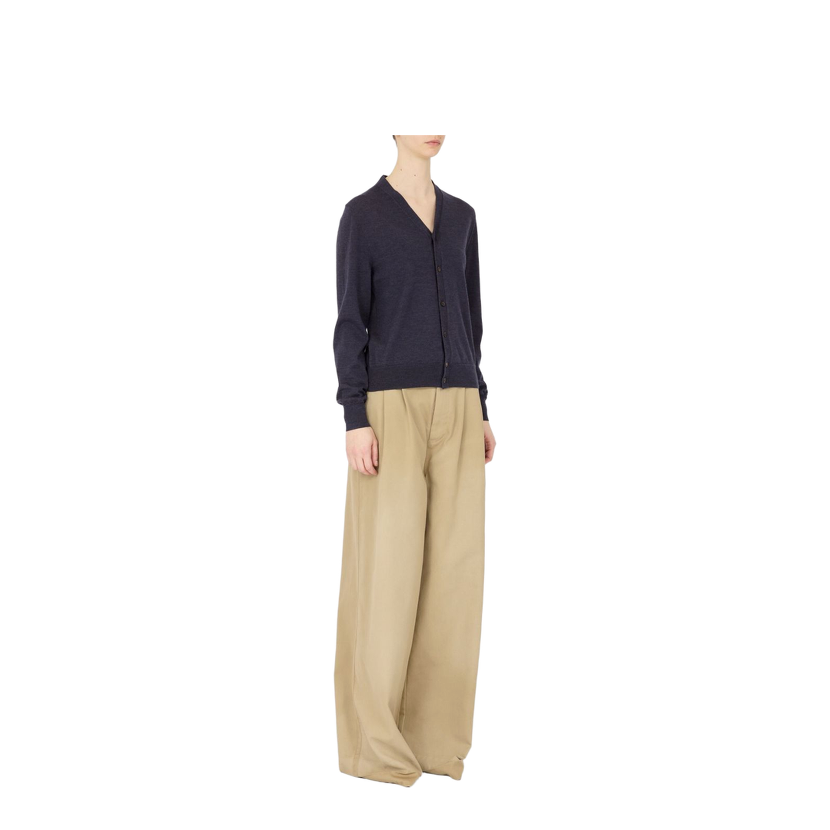 Wool V-Necked Cardigan
