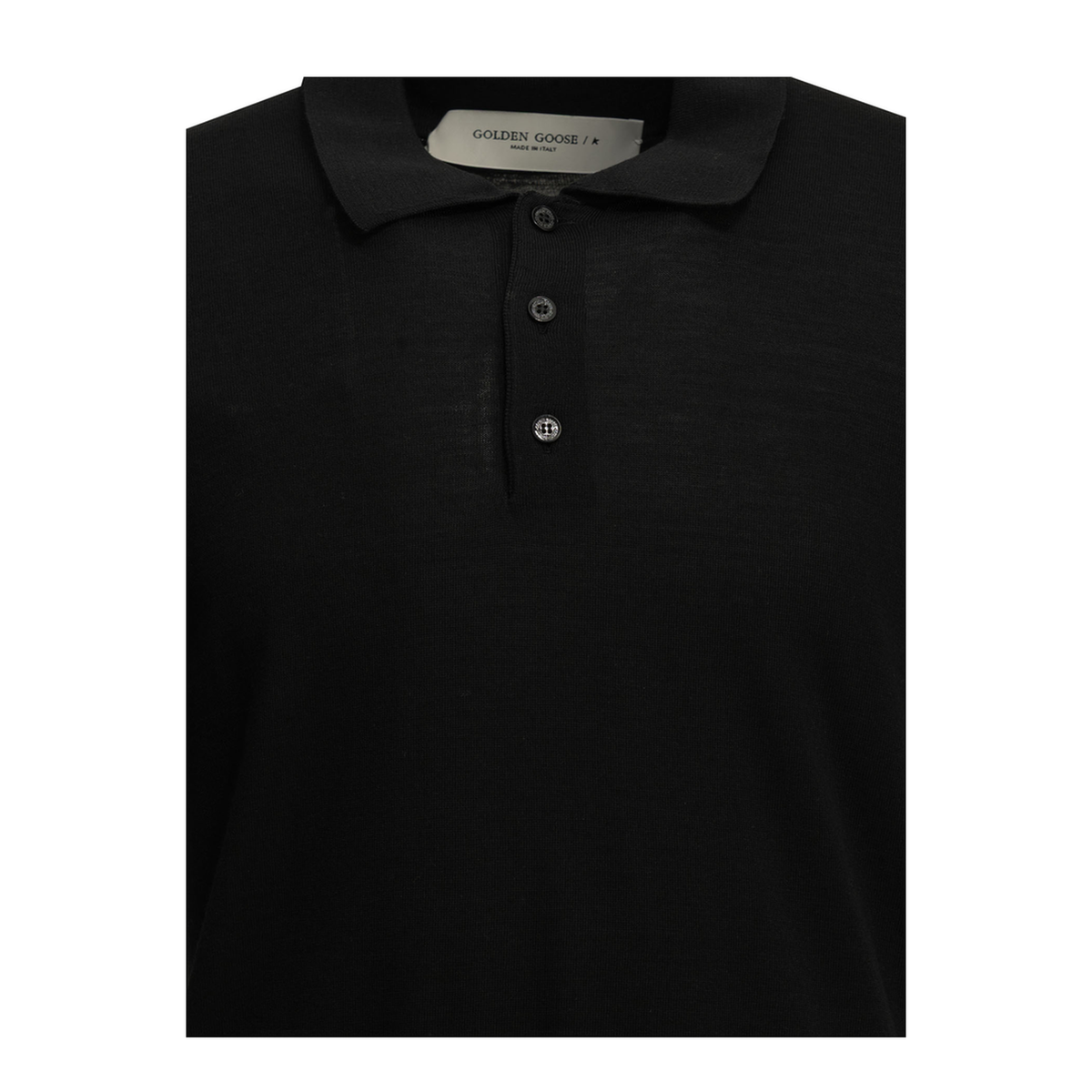MAYFEYR - Golden Goose - Merino Wool Button Down Polo Shirt - GMP01412P00104190100X