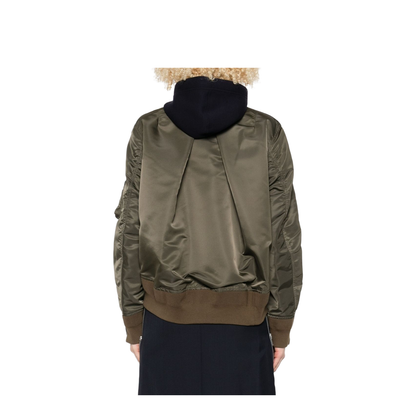 Cotton and Nylon Hoodie