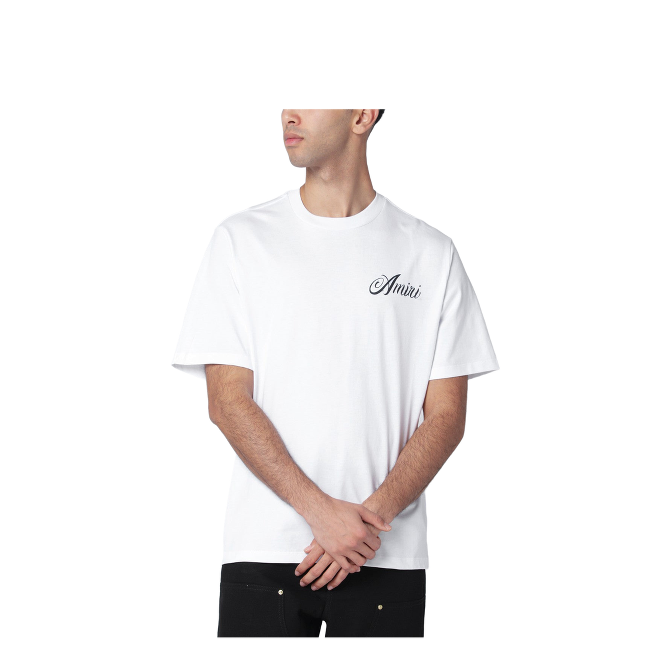 White Cotton T-Shirt With Logo Print
