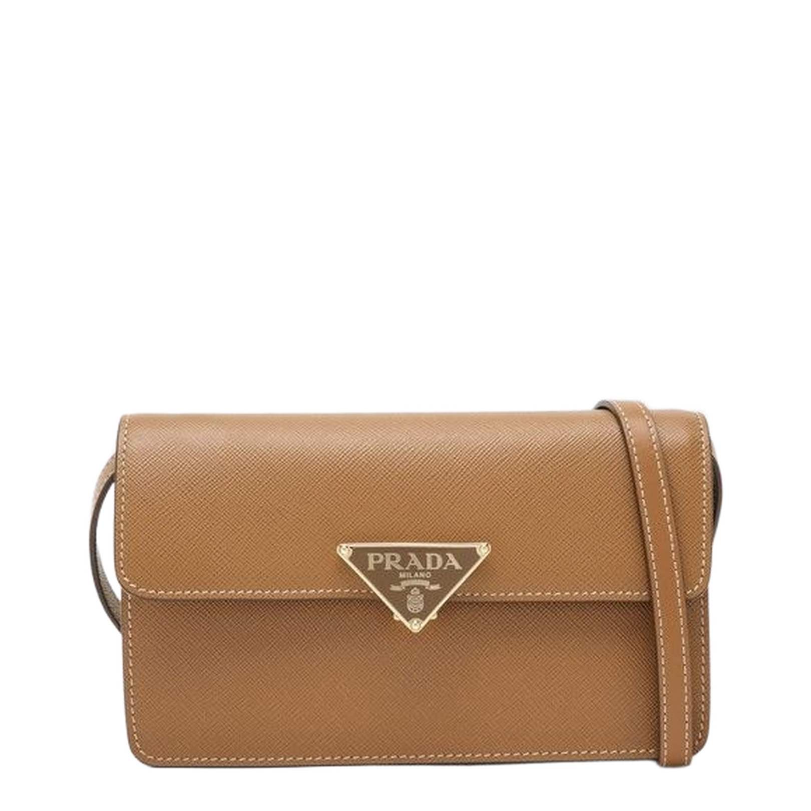 Caramel Saffiano Leather Mini-bag