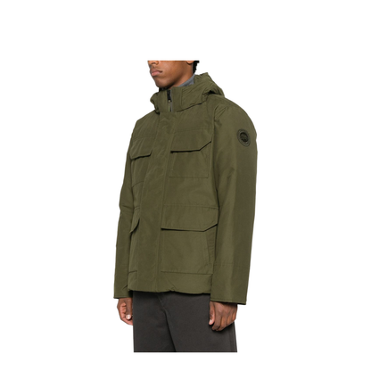 Army Green Cotton Blend Maitland Down Jacket