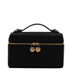 Romy Slim Top Handle Bag - Black