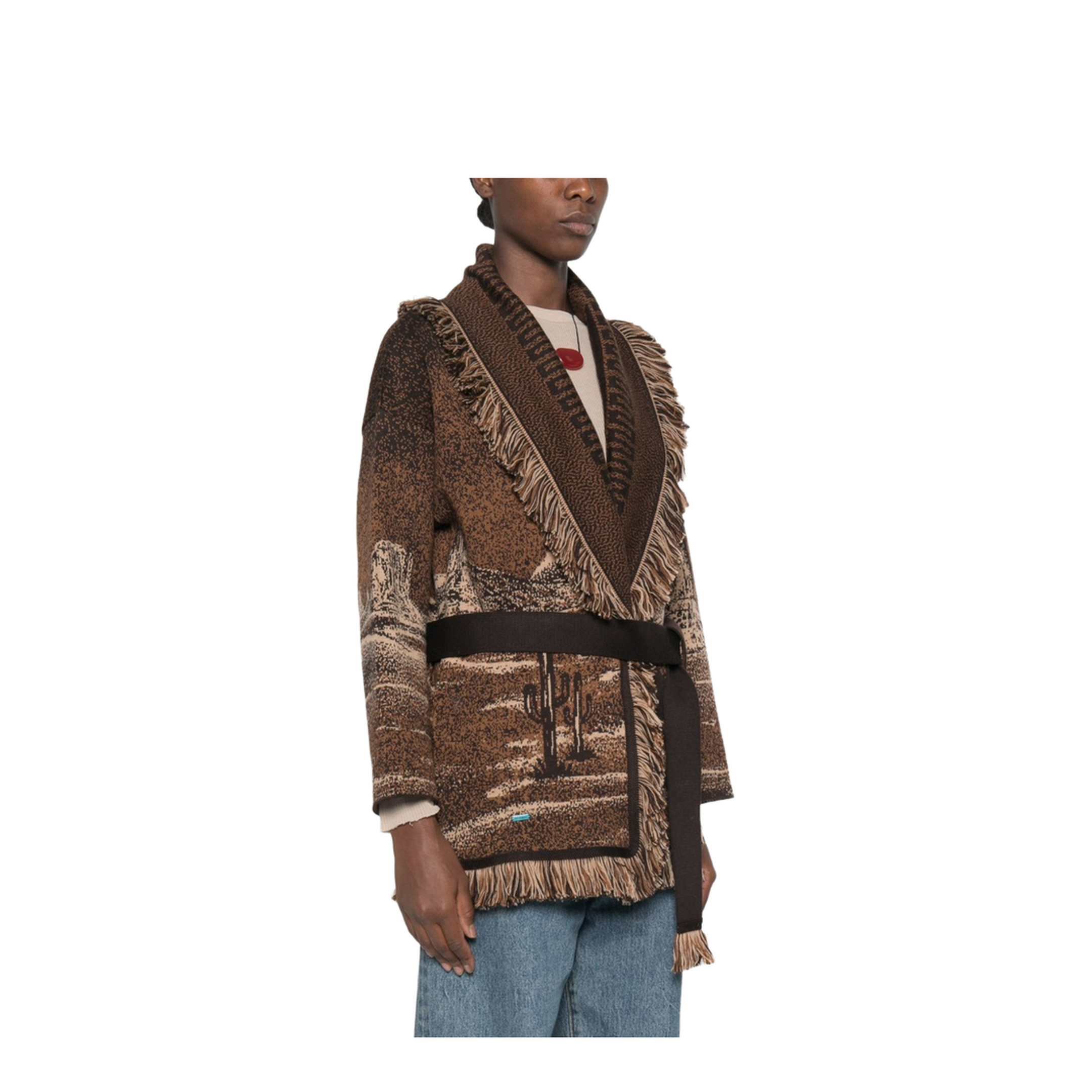 MAYFEYR - Alanui - Sweaters Brown - LWHB064E26KNI0256064