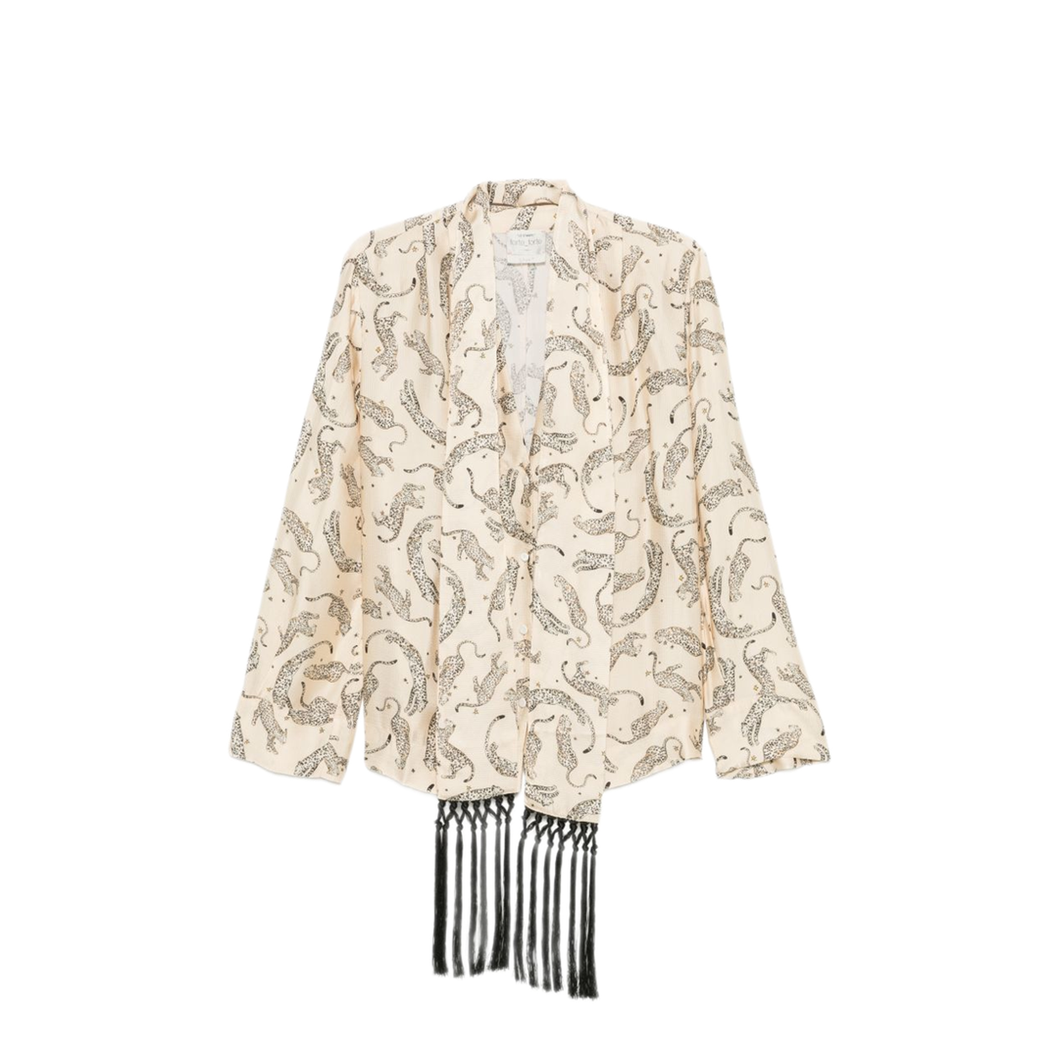 MAYFEYR - Forte Forte - Fringed Shirt - 15419MYSHIRTIVORY