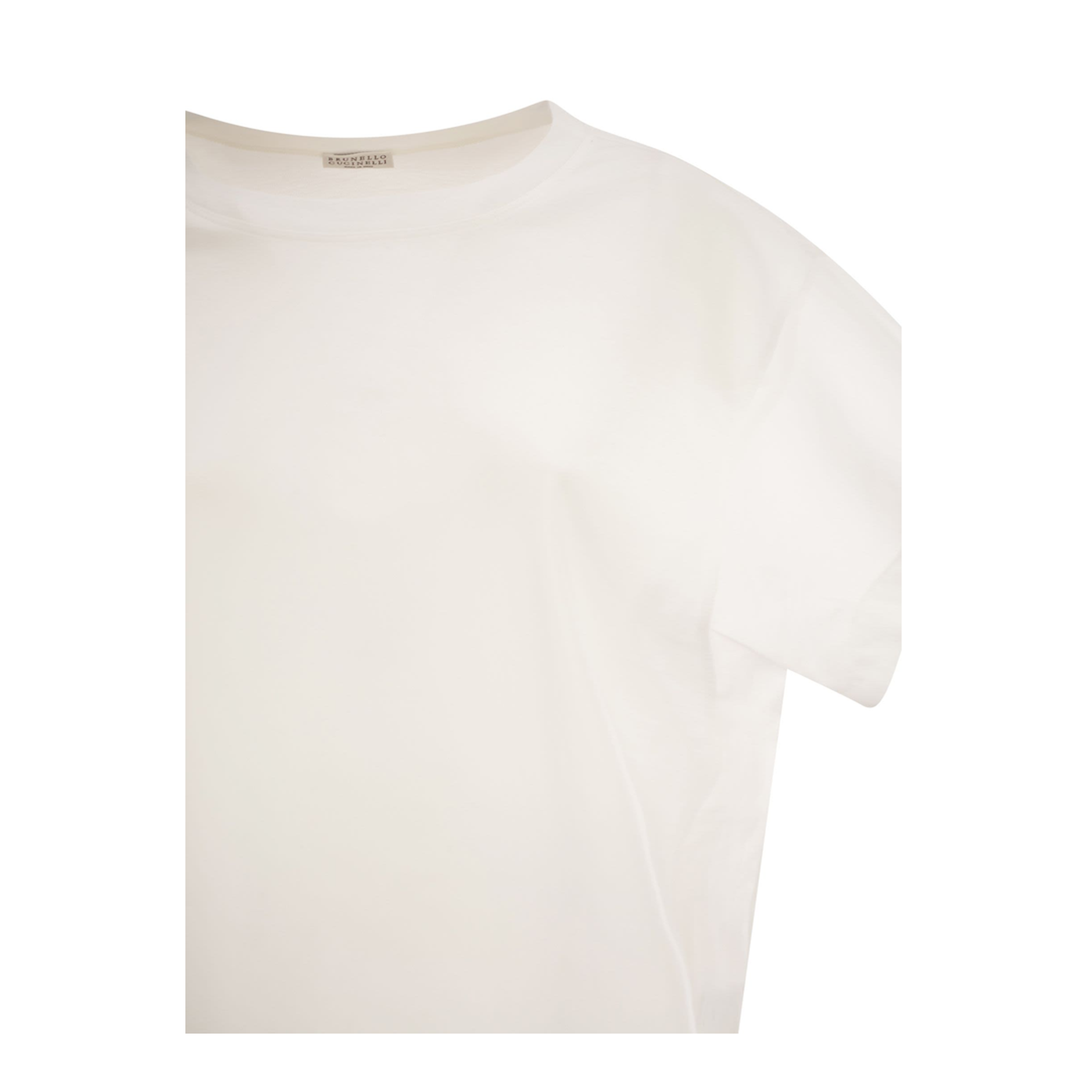 Sheer-Panel T-Shirt White