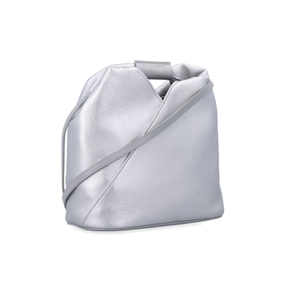 Japanese Eco Leather Crossbody - Silver