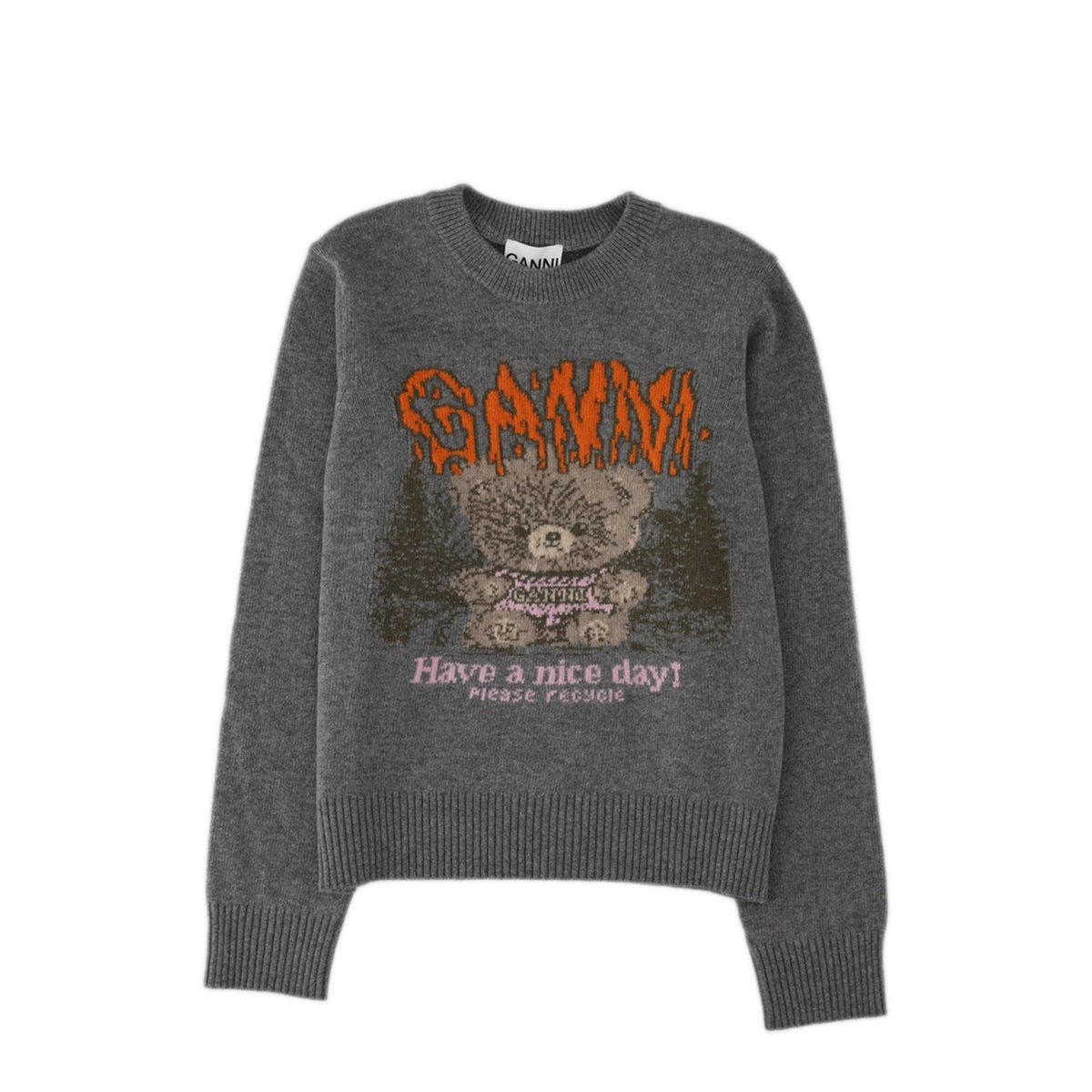 MAYFEYR - Ganni - Teddy Forest Sweater - A1150052920