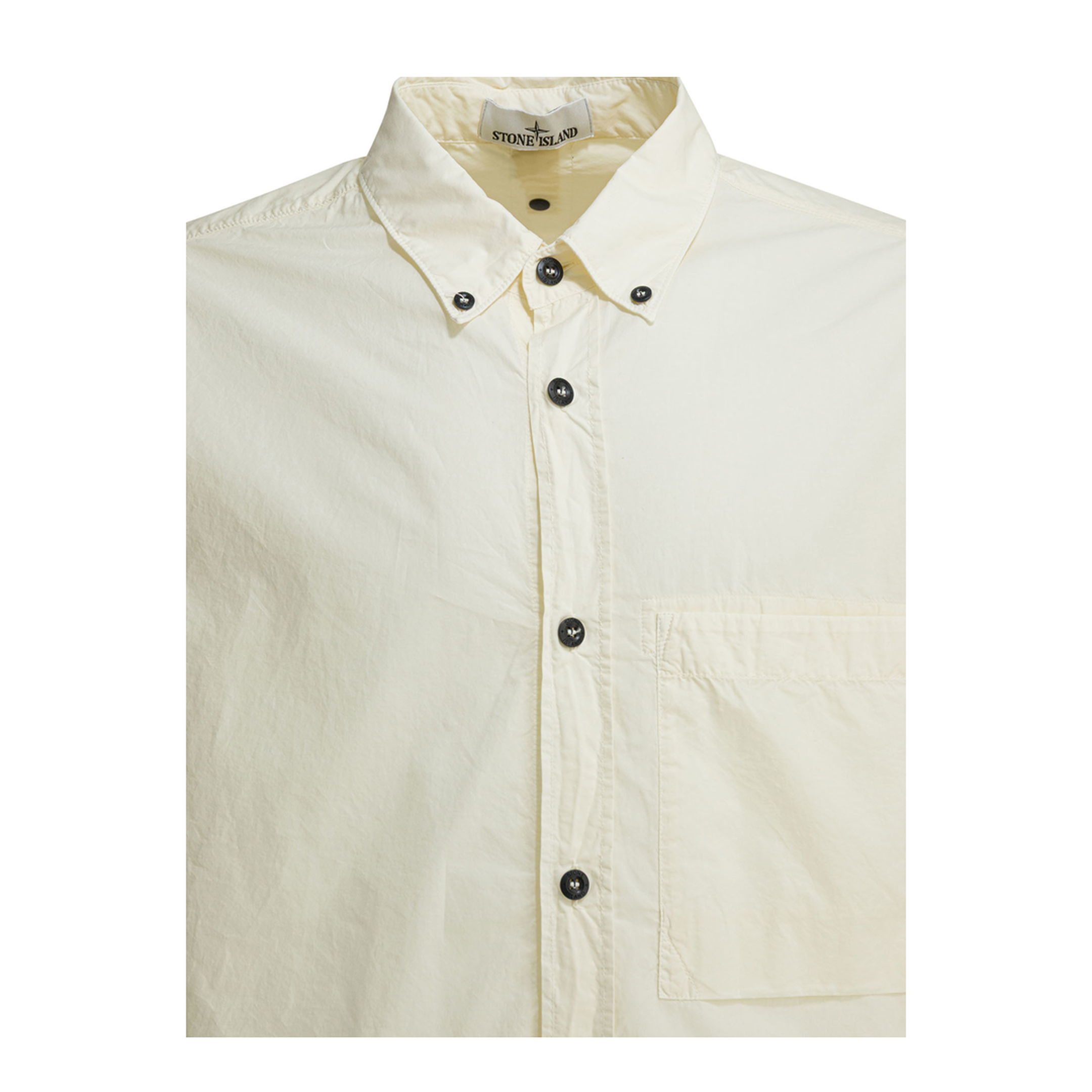 MAYFEYR - Stone Island - Cotton Shirt With Pocket - 1100027S0168V0093