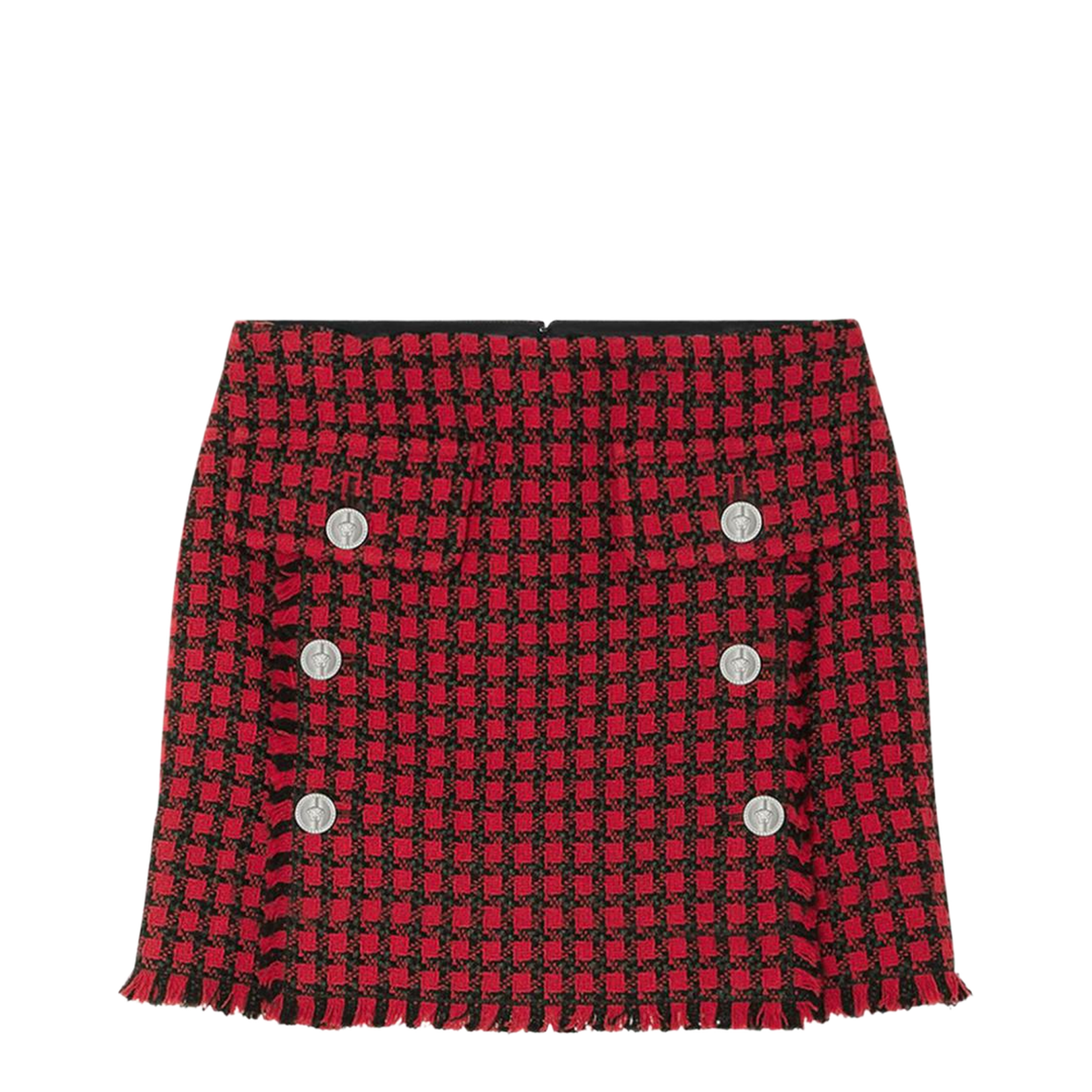 Tweed Check Mini Skirt